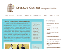 Tablet Screenshot of creativecampus.com.sg